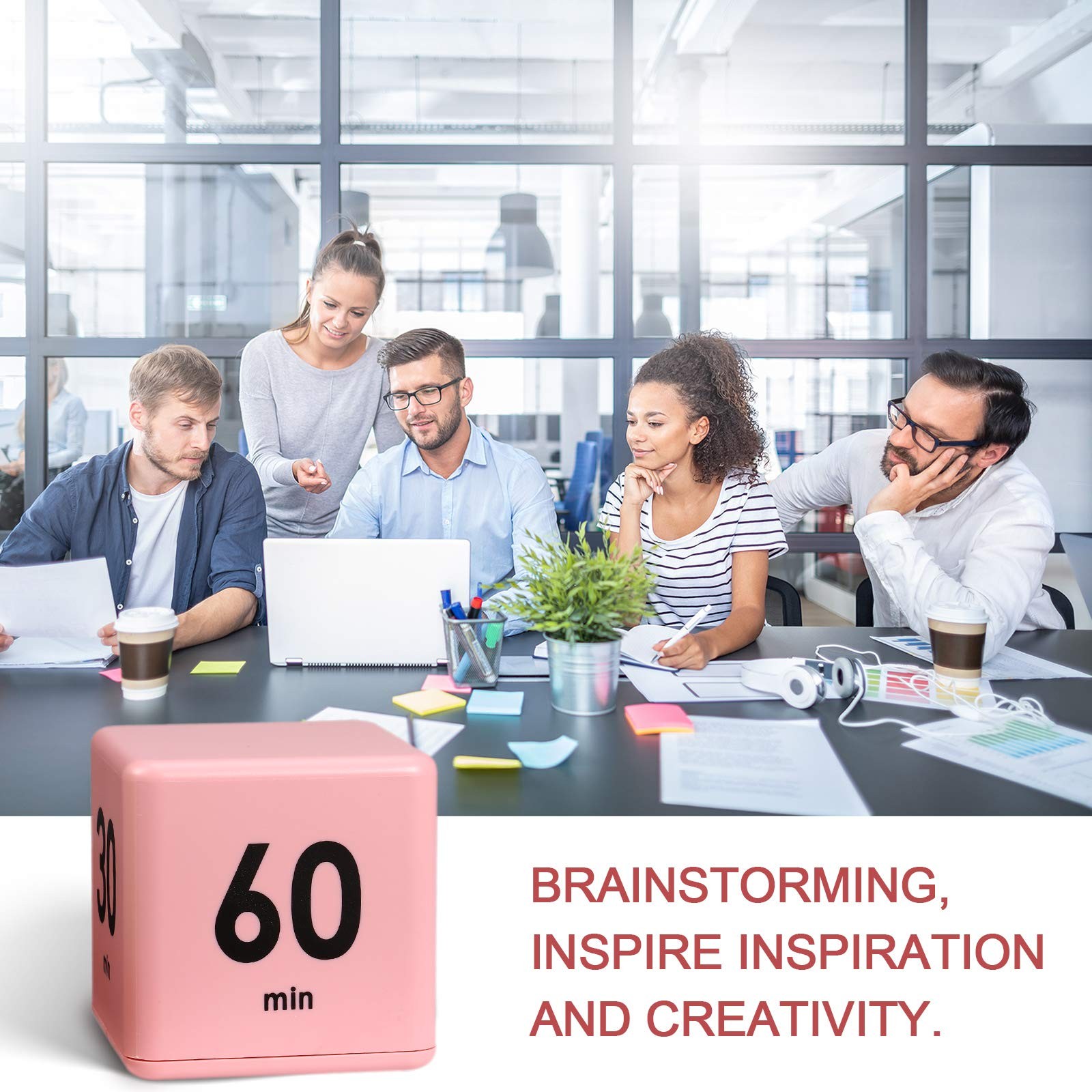Cube Timer, Gravity Sensor Flip Timer for ADHD Productivity, Classroom Kitche...