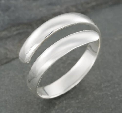 Solid Metal 925 Silver Women's Adjustable Band Foot Jewelry White Gold Plated