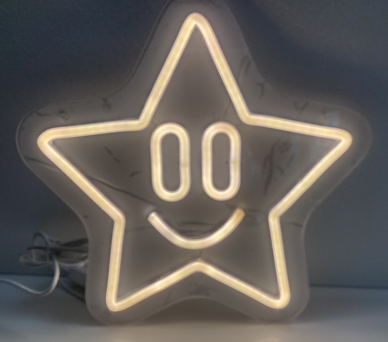 NIB Happy Star LED Wall Night Lite 10 1/2” X 12”