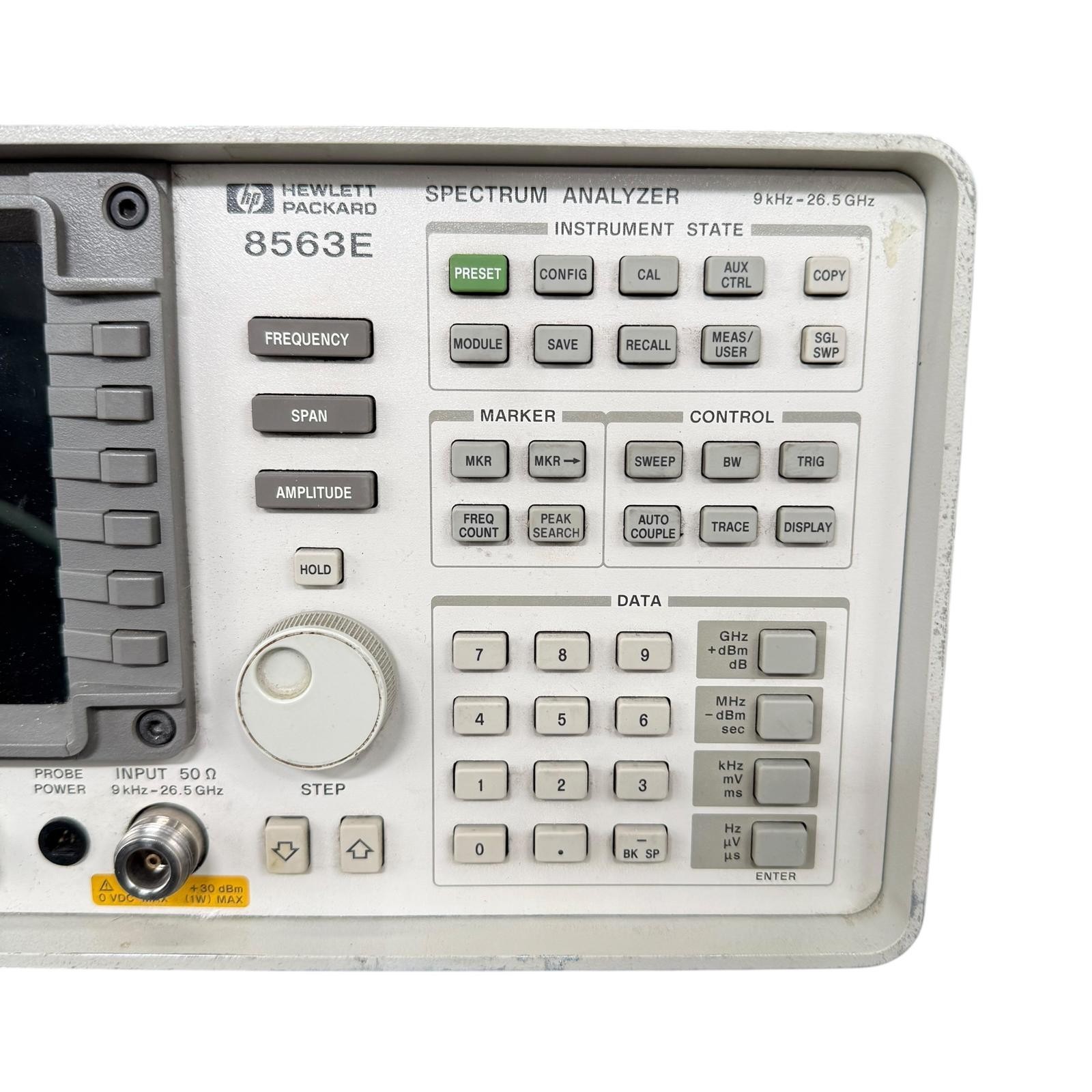 HP 08562-60140 Front Panel Assembly for HP 8563E Spectrum Analyzer