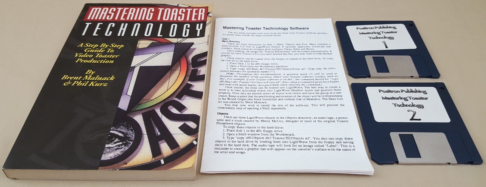 Mastering Toaster Technology Book w/Disks for Commodore Amiga Video Toaster