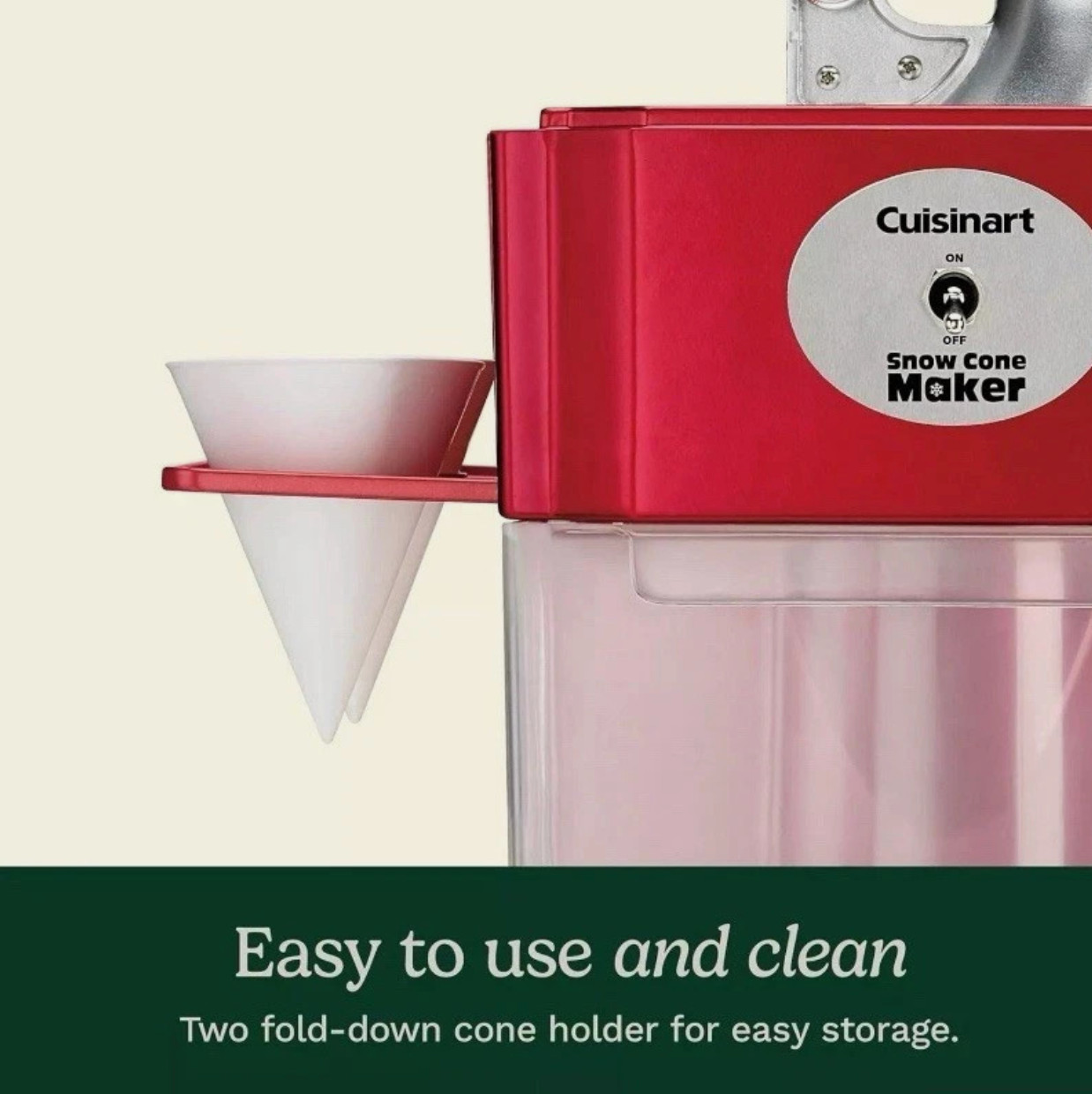 20 Oz. Red Countertop Snow Cone Machine