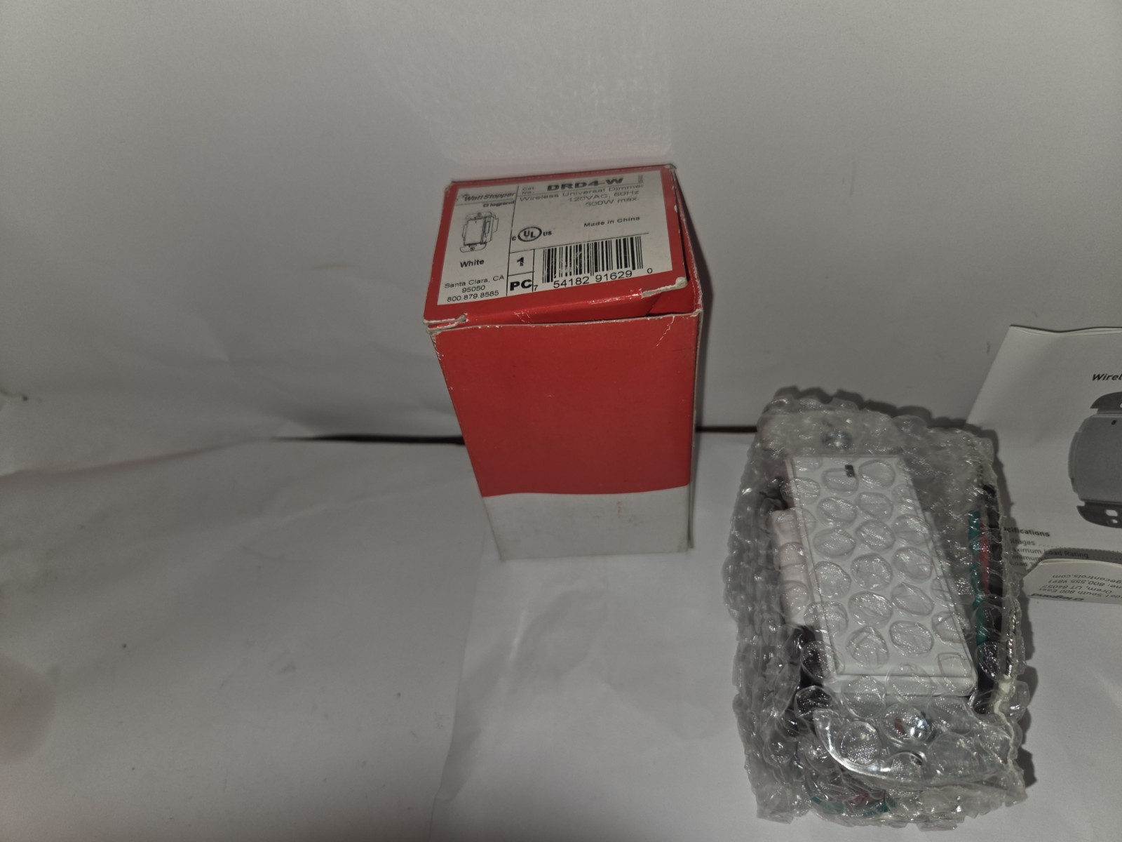 NEW GENUINE LEGRAND WATTSTOPPER DRD4-W WIRELESS UNIVERSAL DIMMER