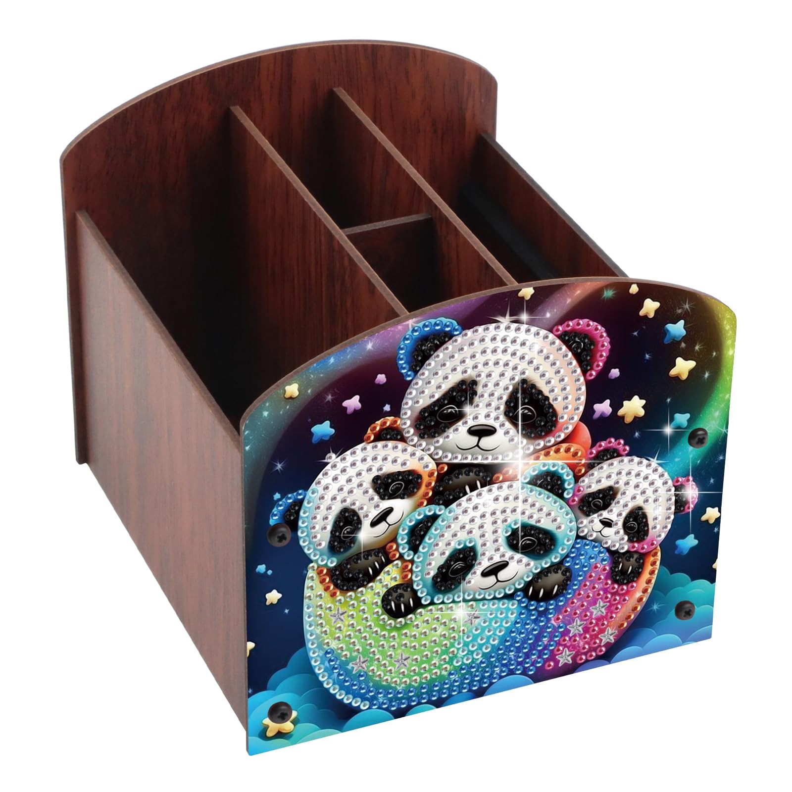 Tontut Diamond Painting Kit Storage Box, Panda 5D DIY Open