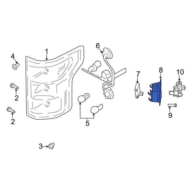 Genuine Ford Blind Spot Detection System Warning Sensor Bracket ML3Z-14D189-L