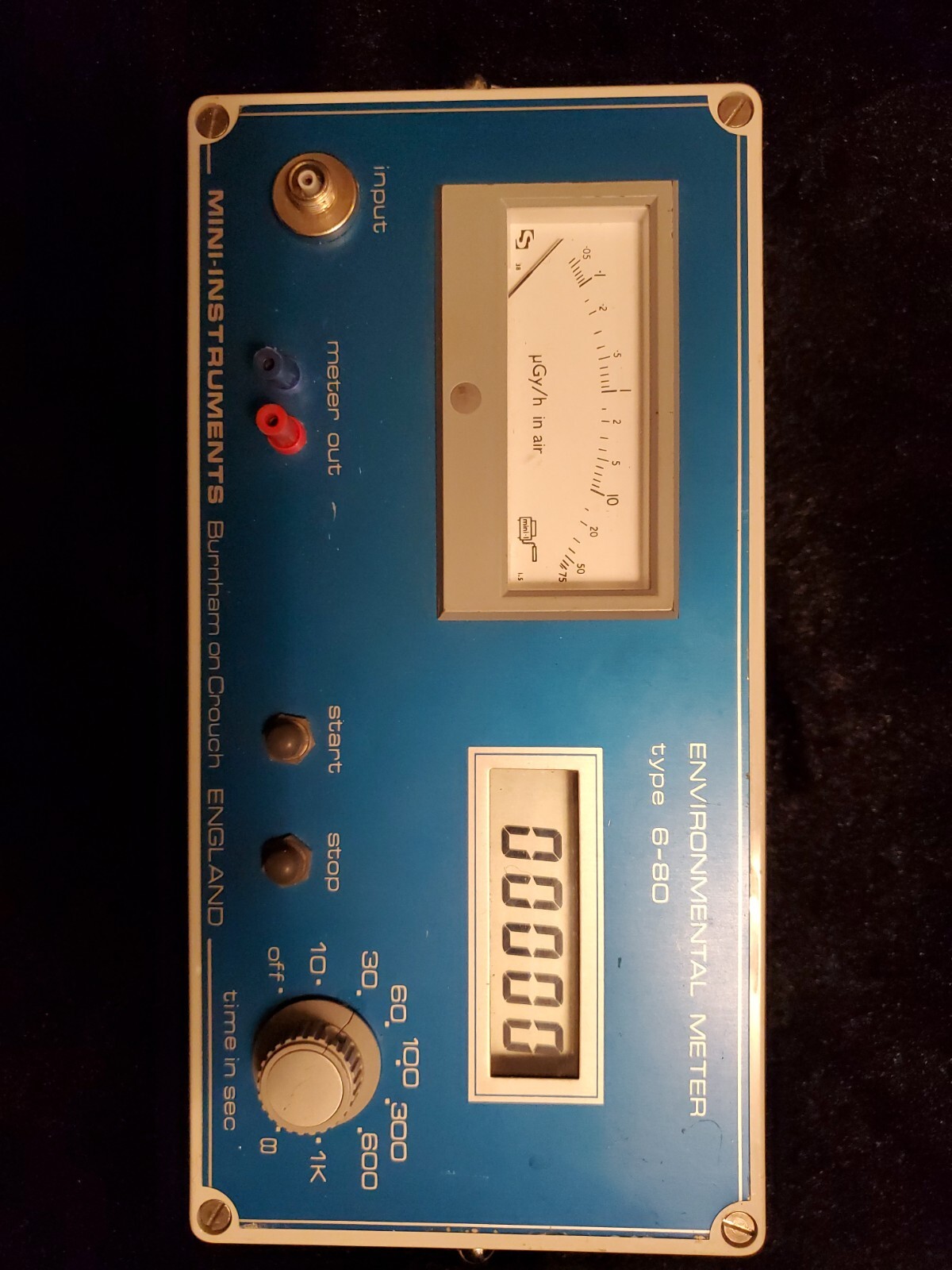 MINI-INSTRUMENTS Burnham On Crouch England ENVIRONMENTAL METER TYPE 6-80