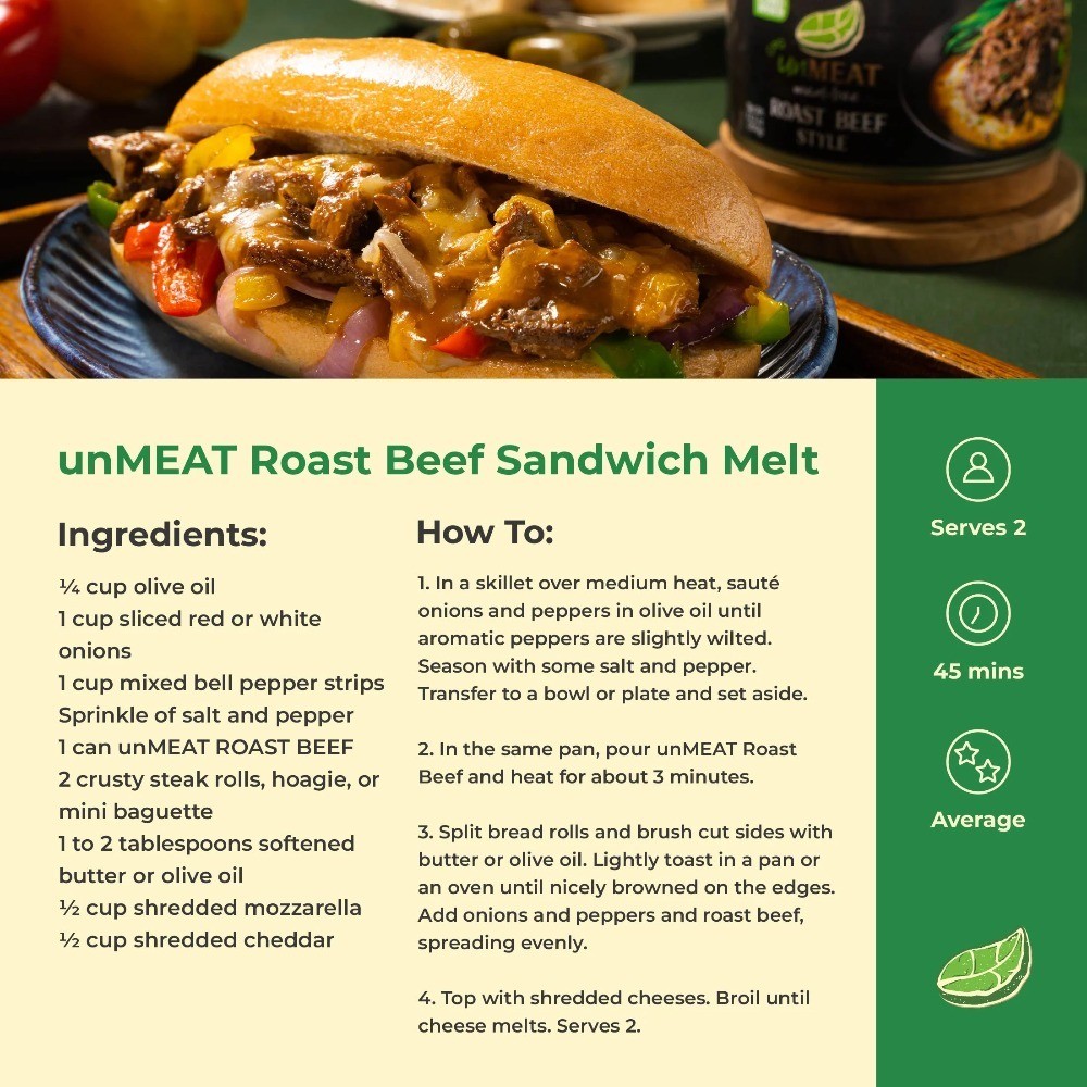 Roast Beef Style Sandwich Filling 12.7 oz Two Pack Canned Meat