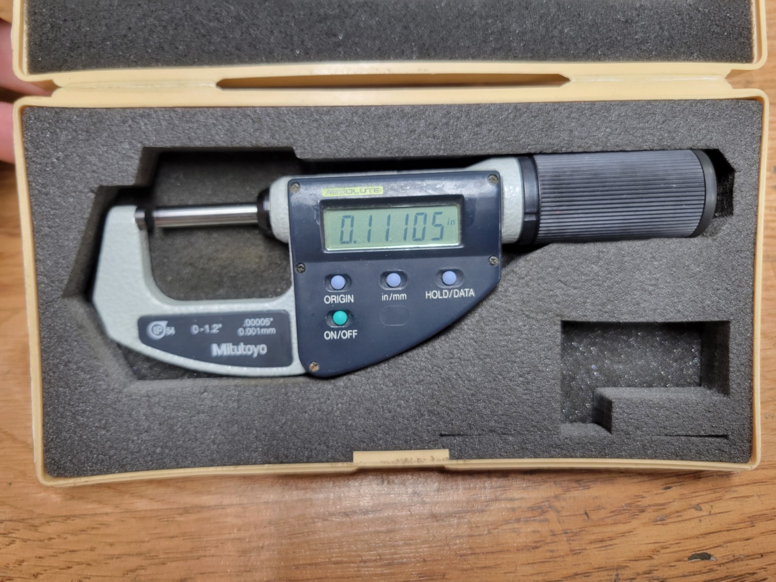 MITUTOYO 0 - 1.2 " SPEED MICROMETER NO . 293 676