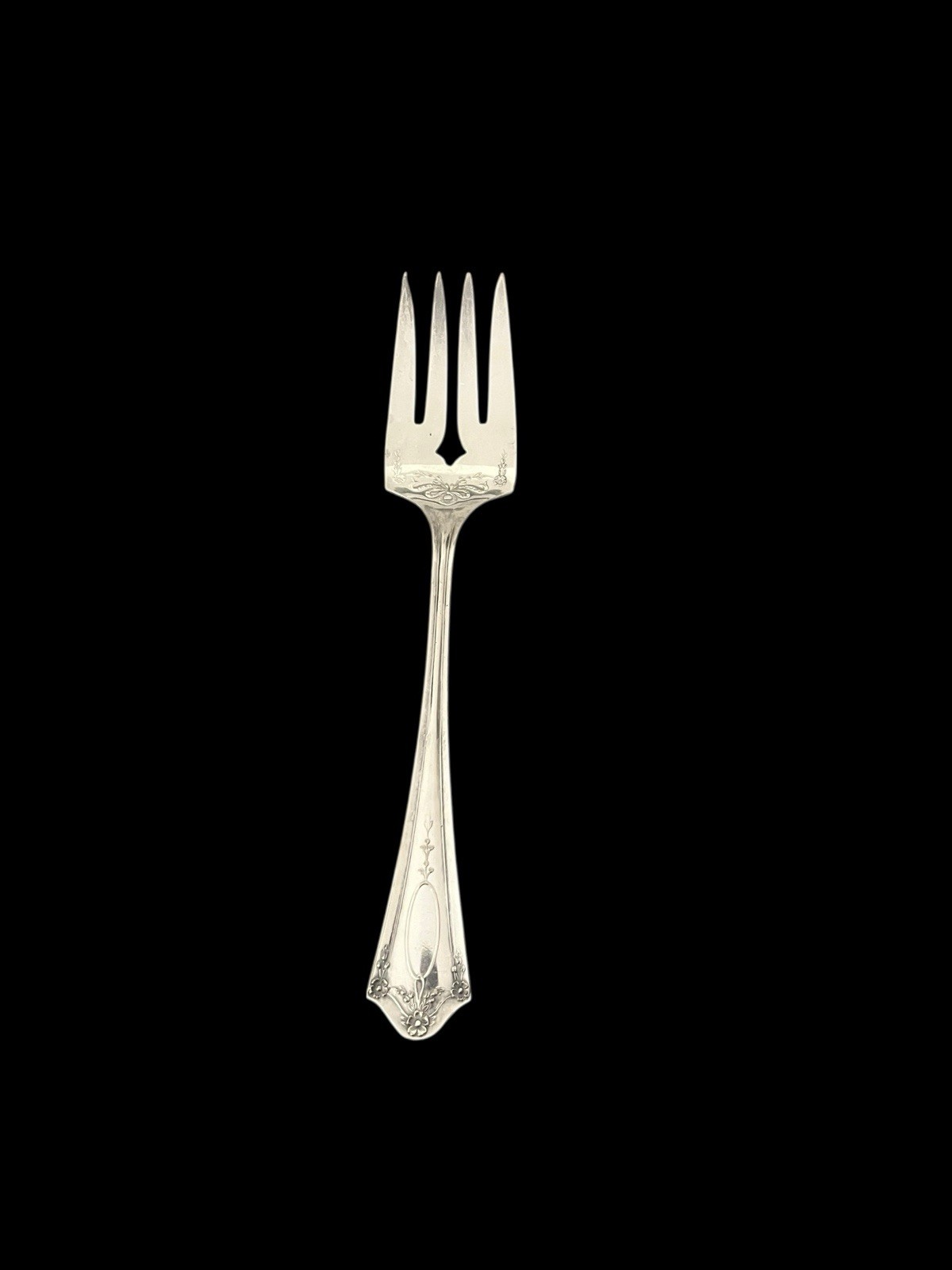 VTG Oneida Community Medium Solid Cold Meat Serving Fork Par Plate