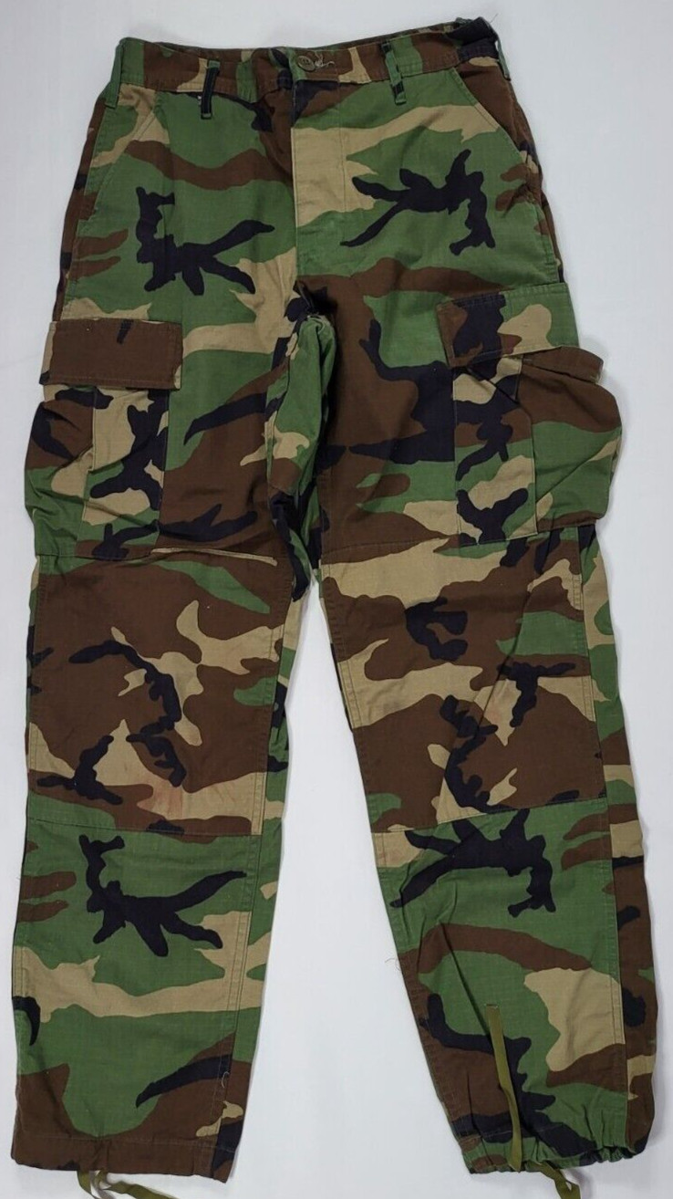 US Military Army Woodland Camo Pant BDU Hot Weather Uniform Trouser Small S-R