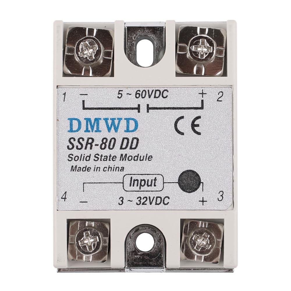 SSR-80DD Solid State Relay DC to (Input 3-32V Output 5-60V DC) 80DD