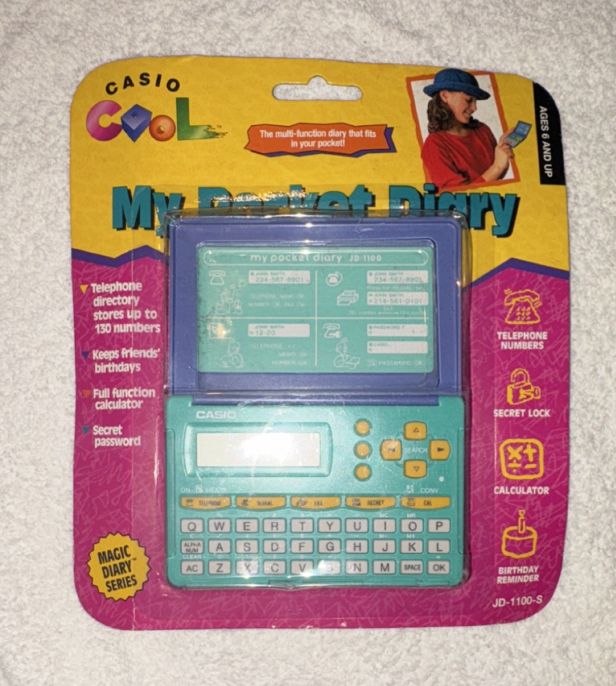 Casio JD-1100-S Magic Diary Series Electronic Organizer My Pocket Diary