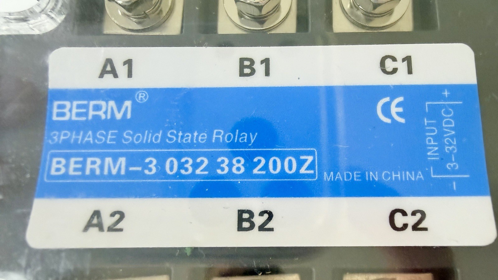 BERM 3-Phase Solid State Relay BERM-3 032 38 200Z New Open Box 3-32VDC