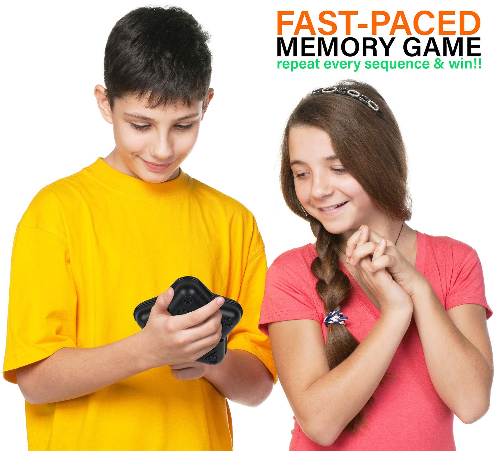 Kiddie Play Electronic Memory Game for Kids 3 and Up Repeat Small, Multicolor
