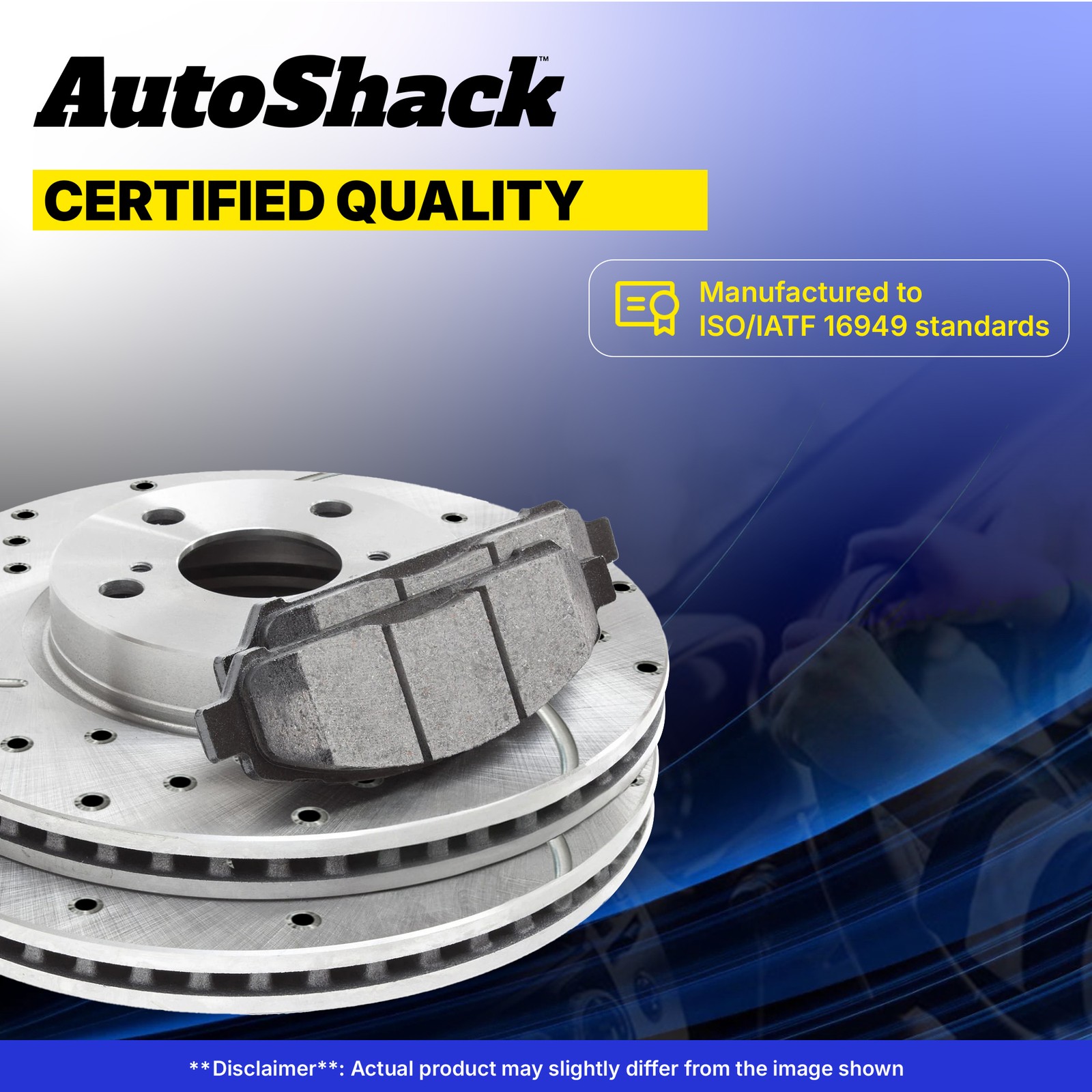 Rear Drilled Slotted Brake Rotors Ceramic Pads for 2008-2013 Toyota Highlander