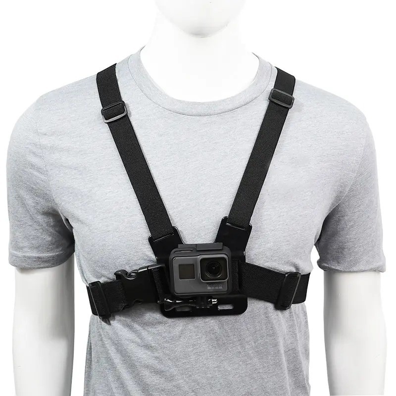 Chest Strap Mount Harness for GoPro Hero DJI Osmo Insta360 Action Cameras
