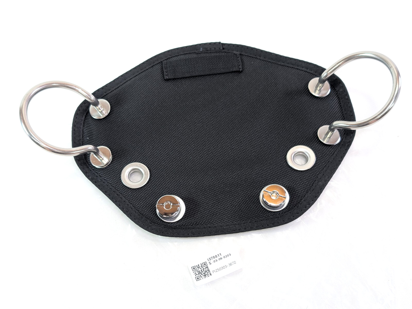 Scuba Dive BCD Butt Plate + Book Screws, Clip Loops Harness Board Sidemount Tech