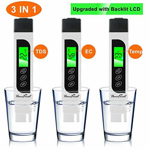 Water Quality Tester,Accurate & Reliable, TDS Meter,EC Meter & Temperature Meter