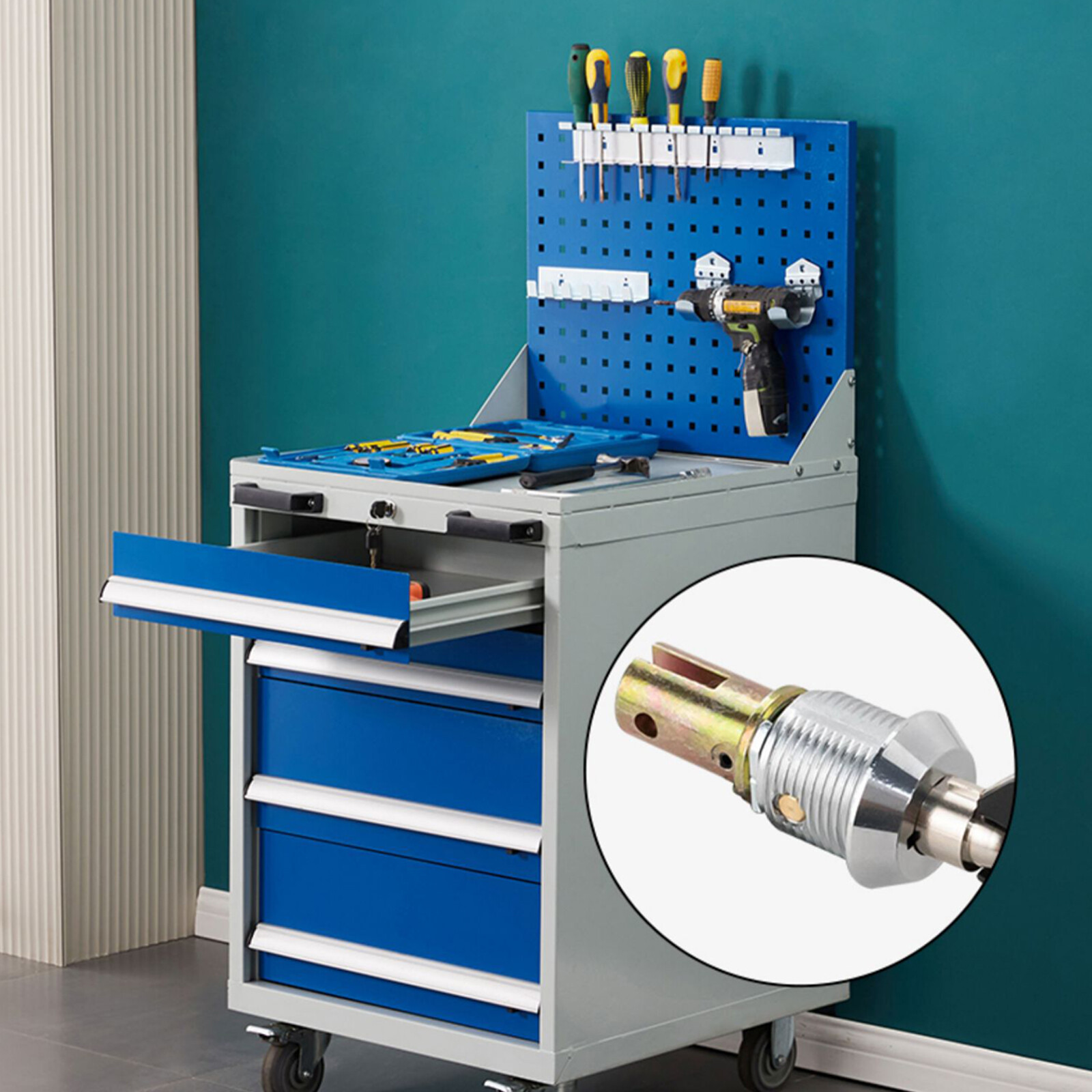 180° Universal American Toolbox Lock Tool Cabinet Linkage Drawer Locks