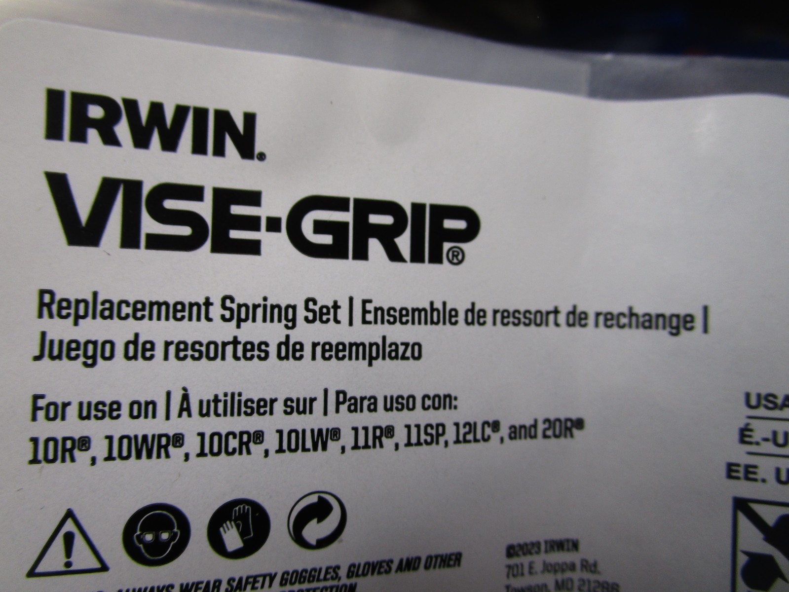 Irwin Spring for 10In Vise Grip Locking Plier QTY 5