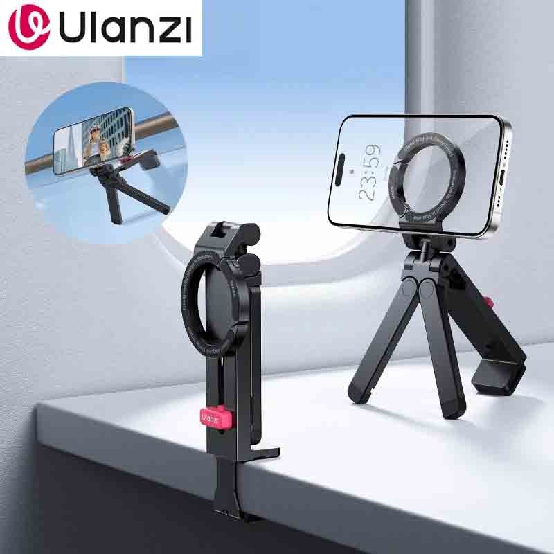 Ulanzi MA88 Magnetic 3 in1 Phone Holder Tripod Stand 360° Clamp Mount Vlog Live