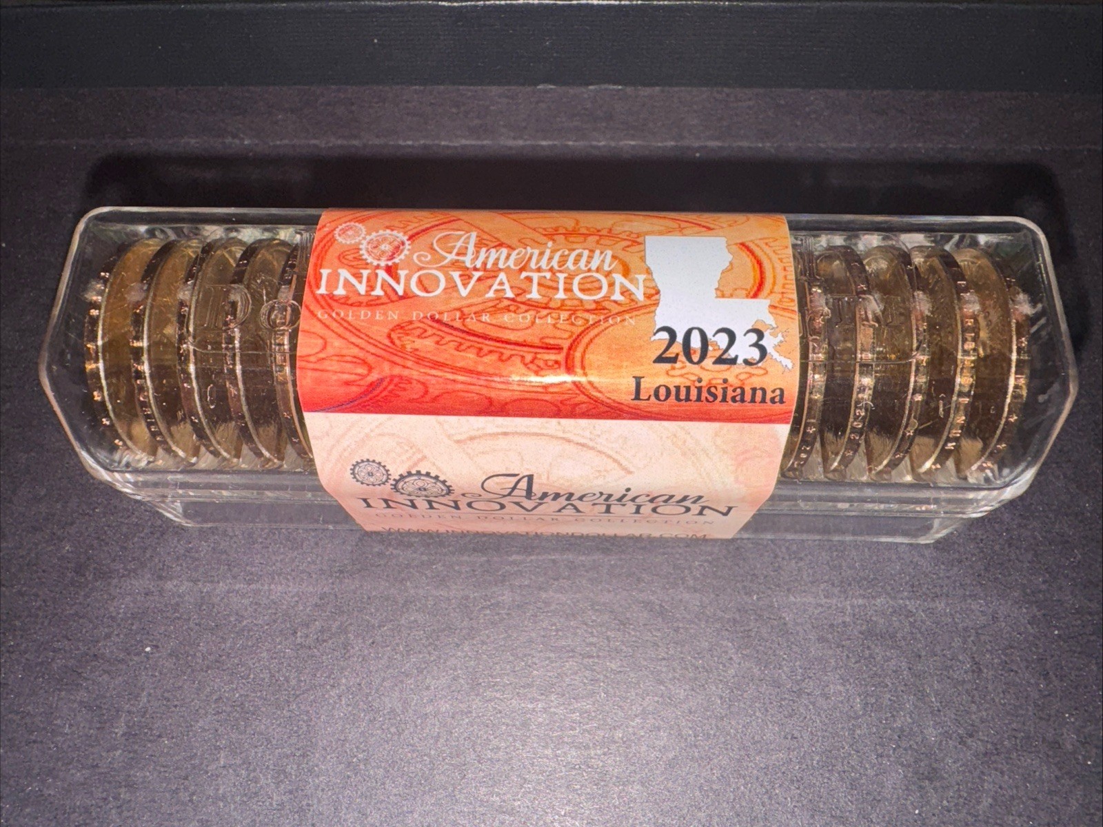 2023 P+D. LOUISIANA ￼AMERICAN INNOVATION DOLLAR. SEALED ROLL. 20 UNC. COINS