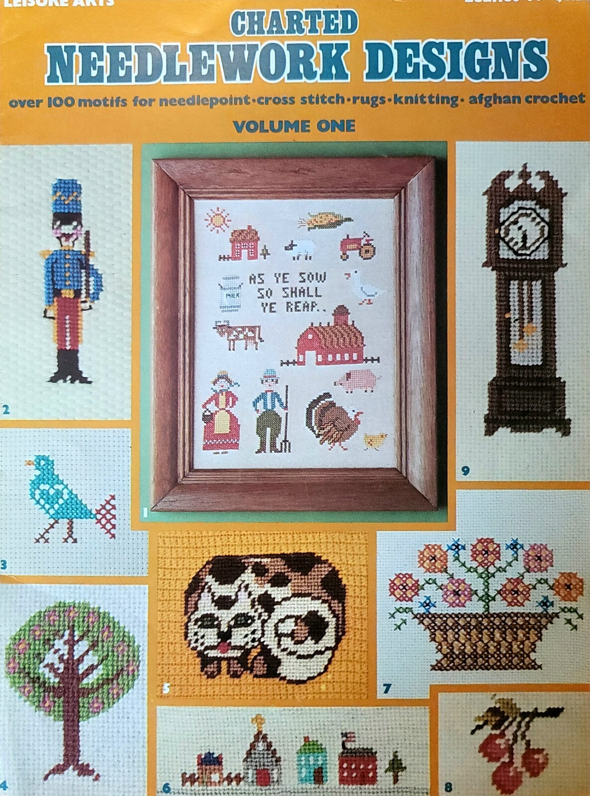 Charted Needlework Designs 100 Motifs Leaflet by Leisure Arts 49