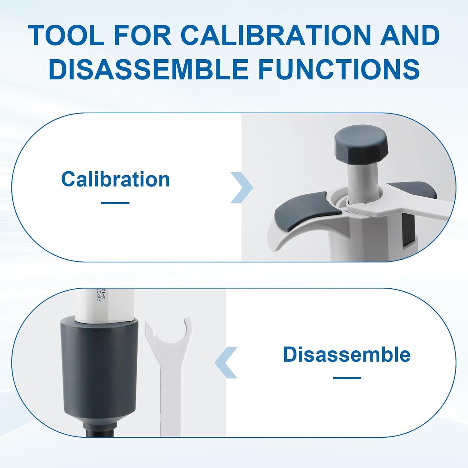 Single Channel Pipettor Adjustable Volume Pipette Micro Pipettes High-Accurate