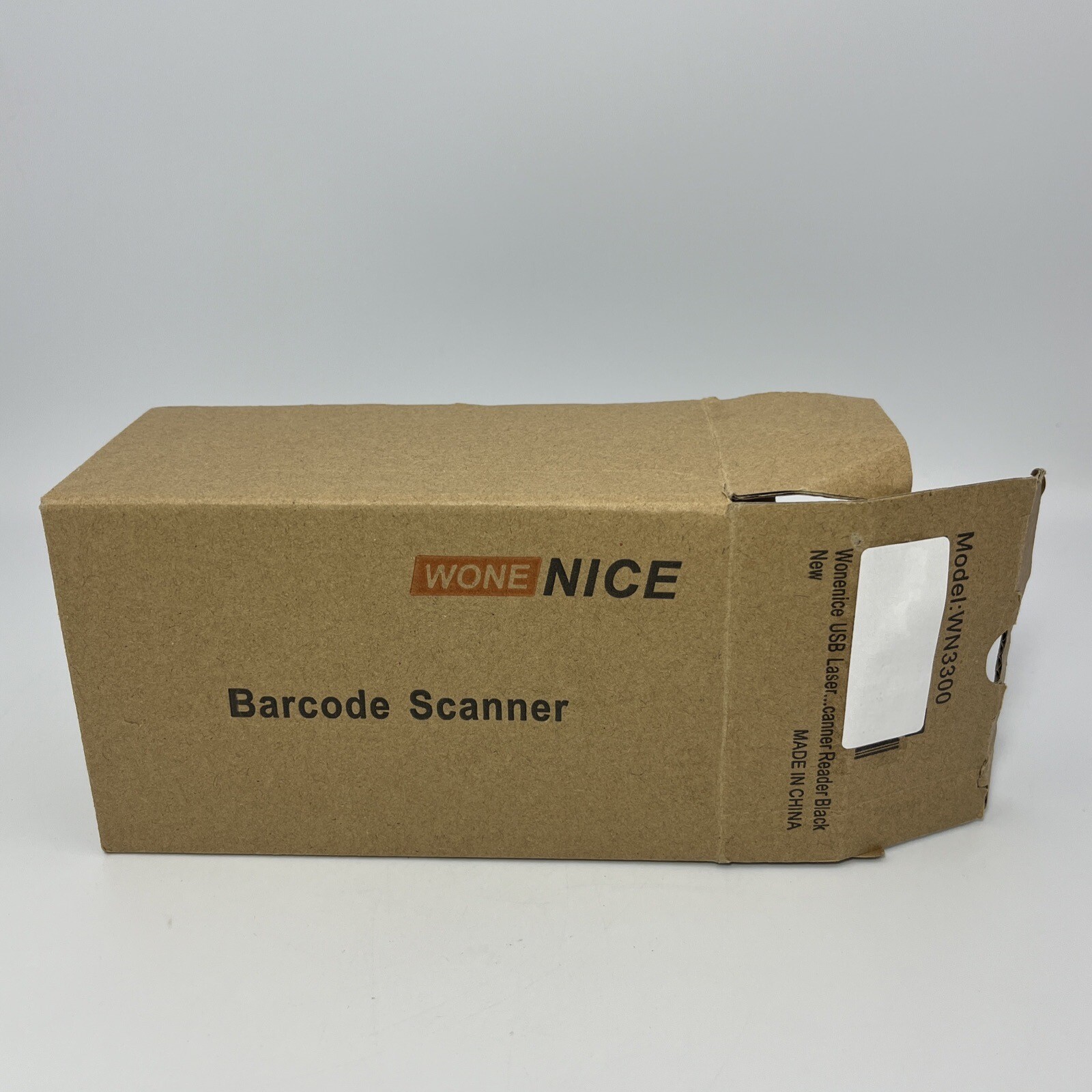 WoneNice WN3300 USB Barcode Scanner Reader w/ Cable Tested Working