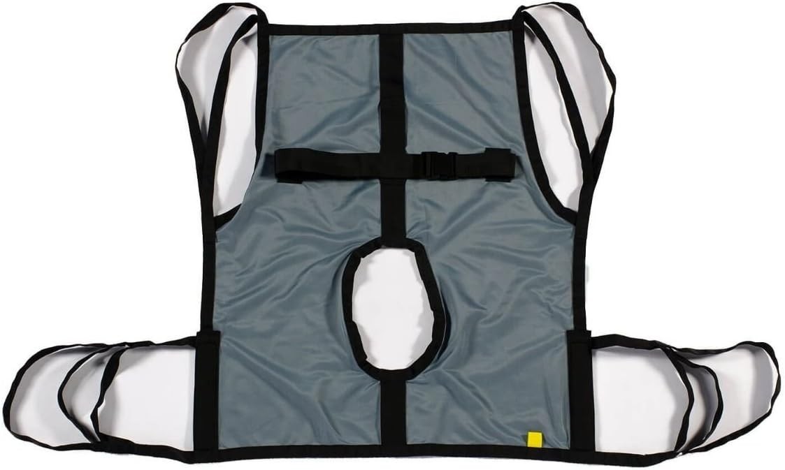 One Piece Patient Lift Sling with Positioning Strap, Comfy Polyester Mesh Fab...