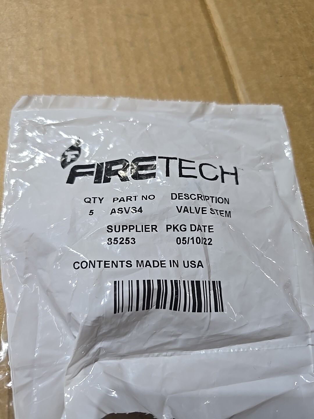 5Pc FireTech Valve Stem ASVS4 Fire Extinguisher Safety