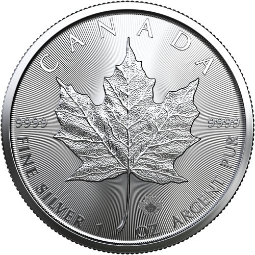 2022 1 oz Canadian Silver Maple Leaf Coin (BU)