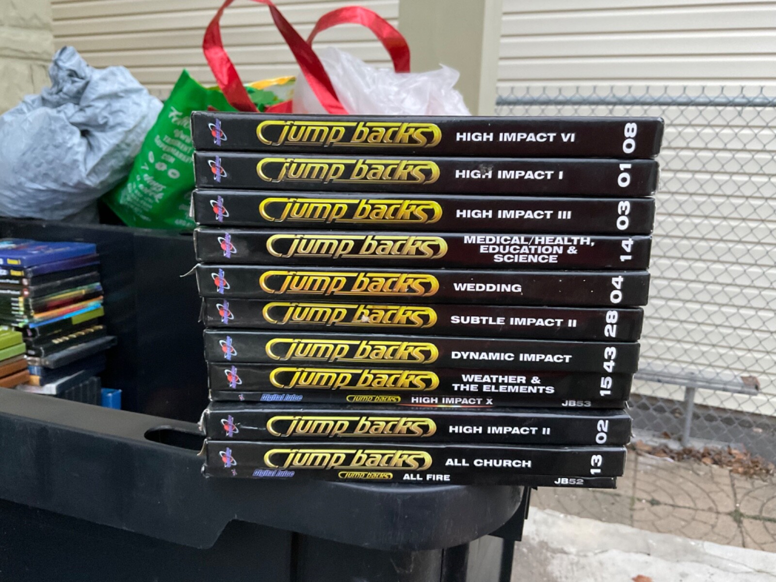 Lot of 12 Digital Juice -Jump Back Animations VHS and CD
