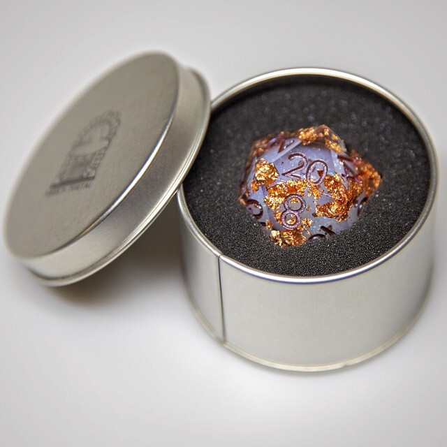 Sage's Void Souls - 33mm Liquid-Core D20 Sharp Edge Resin Dice | DnD Set RPG
