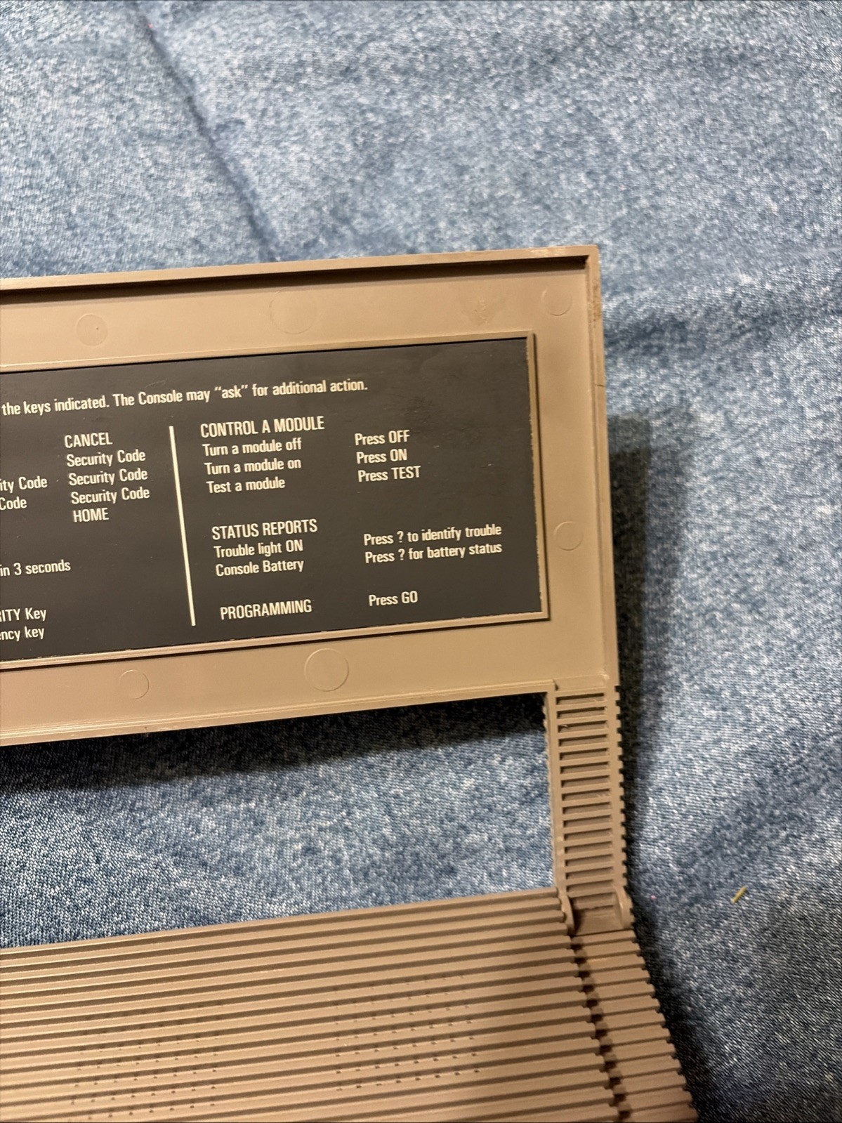 Vintage DICON 9000 security system main unit only vg