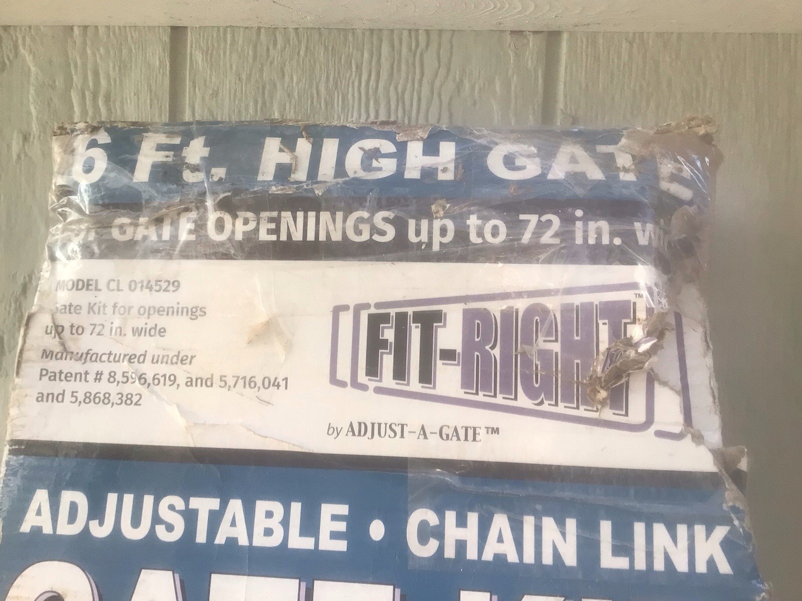 Adjustable Heavy-Duty Black Chain Link Gate Kit for Decks & Fences
