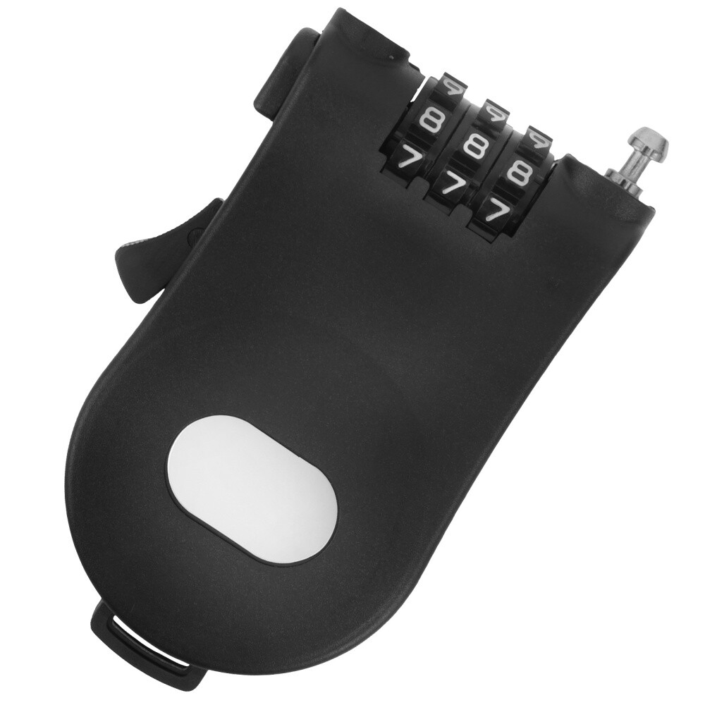 Compact Plastic Snowboard Lock with Anti-Lock Feature for Ski Board Safety