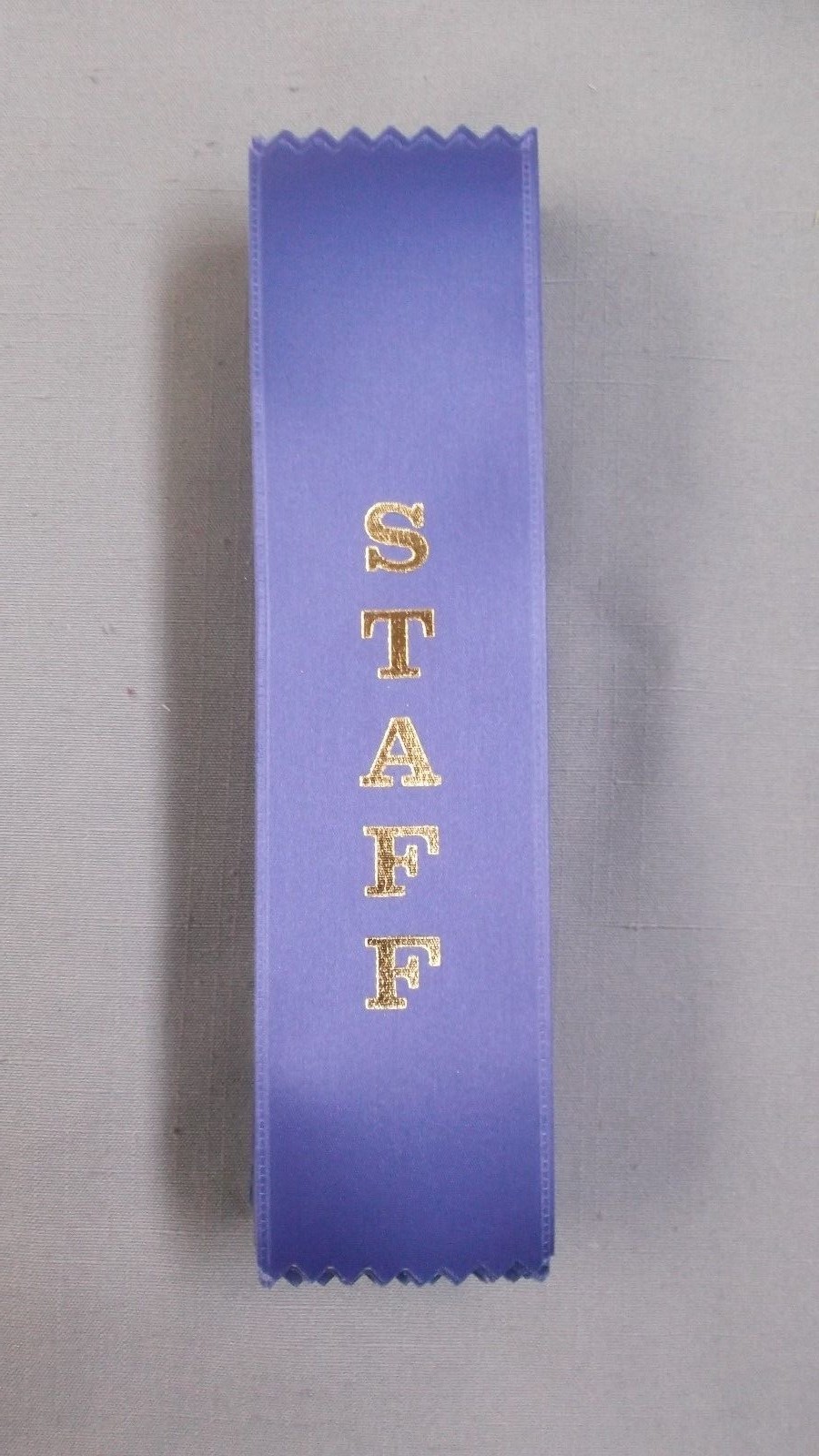STAFF blue ribbon with gold foil letters lot of 22