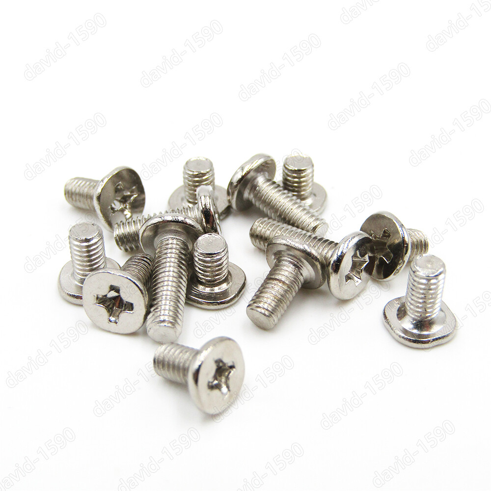 M2 M2.5 M3 M4 Silver Phillips Wafer Flat Head Machine Screw Laptop Notebook Bolt