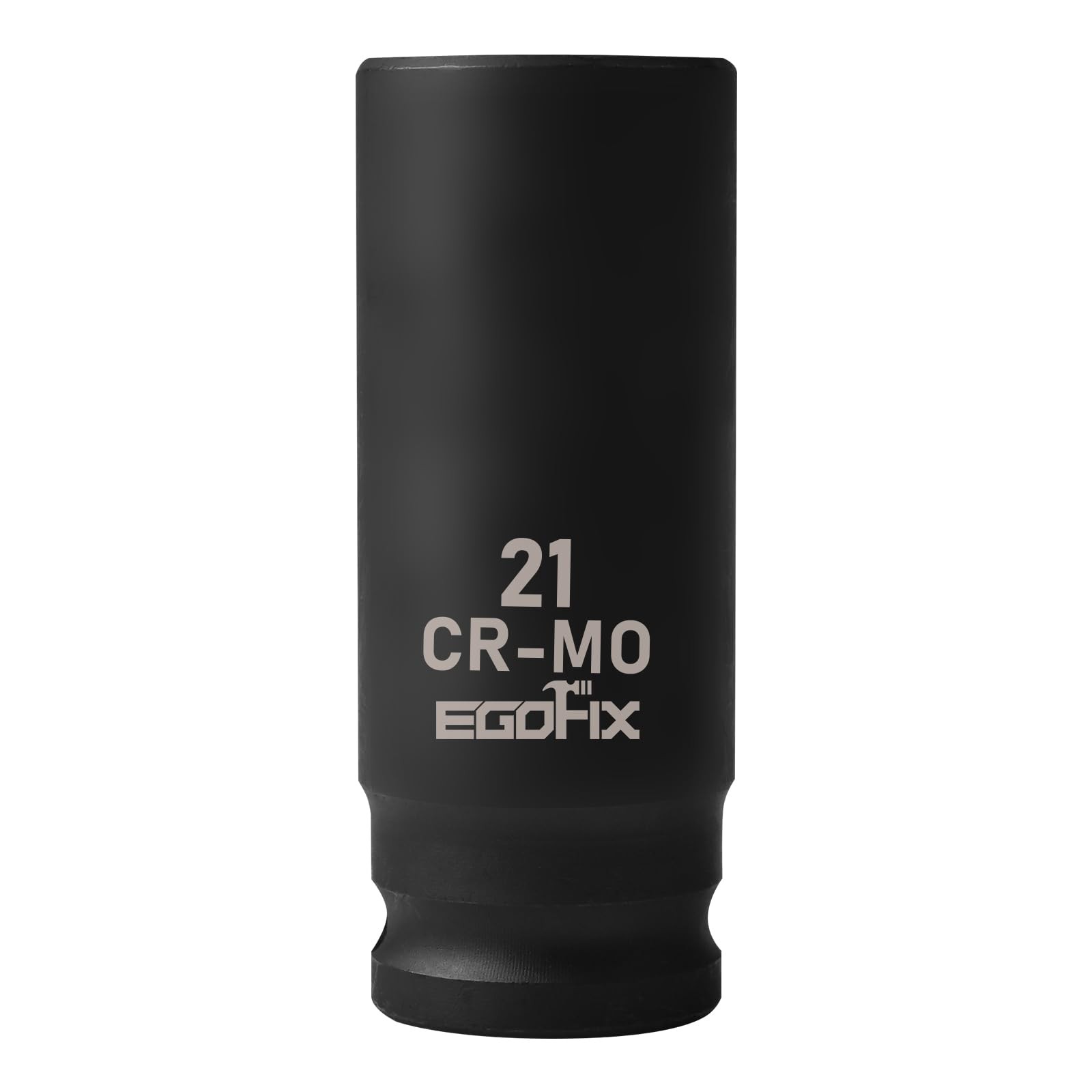 EGOFIX 1/2" Drive Deep Impact Socket, 21mm CR-MO, 21mm,
