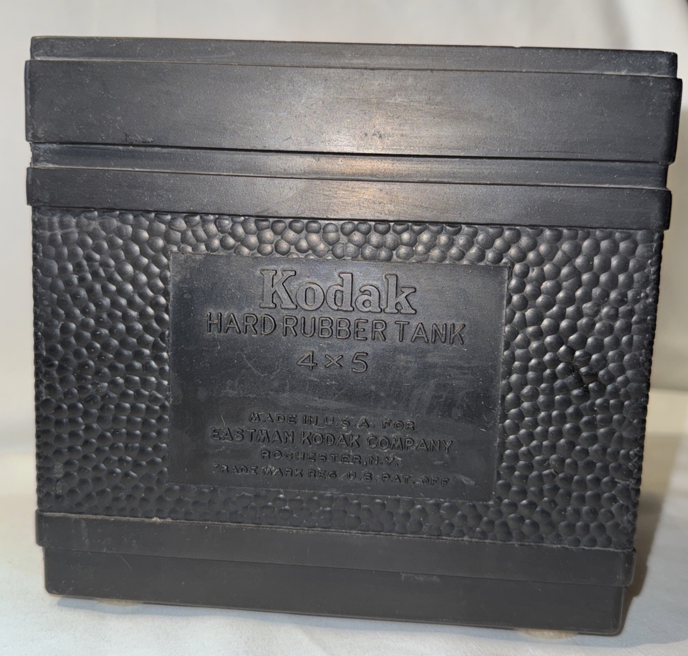 Vintage Eastman Kodak 4x5" Hard Rubber Film Process Tank