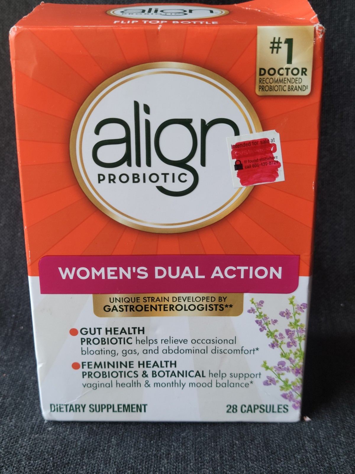 Align Probiotic Women's Dual Action 28 Capsules Supports Gut Health 03/2027