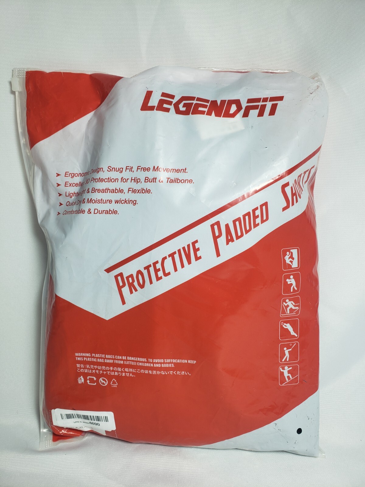 Legendfit Protective Padded Shorts for Snowboard Ski Ice Skating Size S