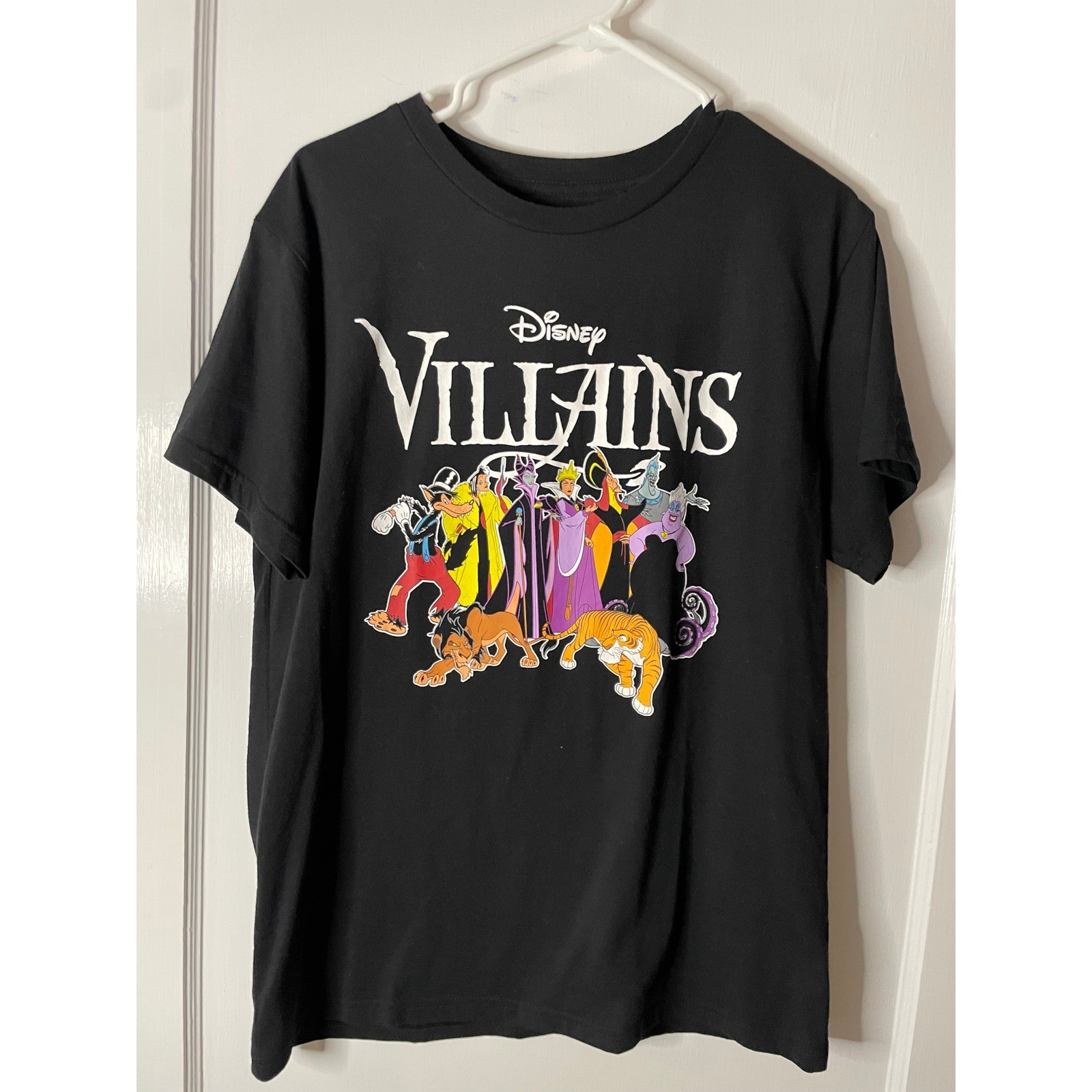Disney Villains Graphic T Shirt Black XL Evil Queen Ursula Maleficent