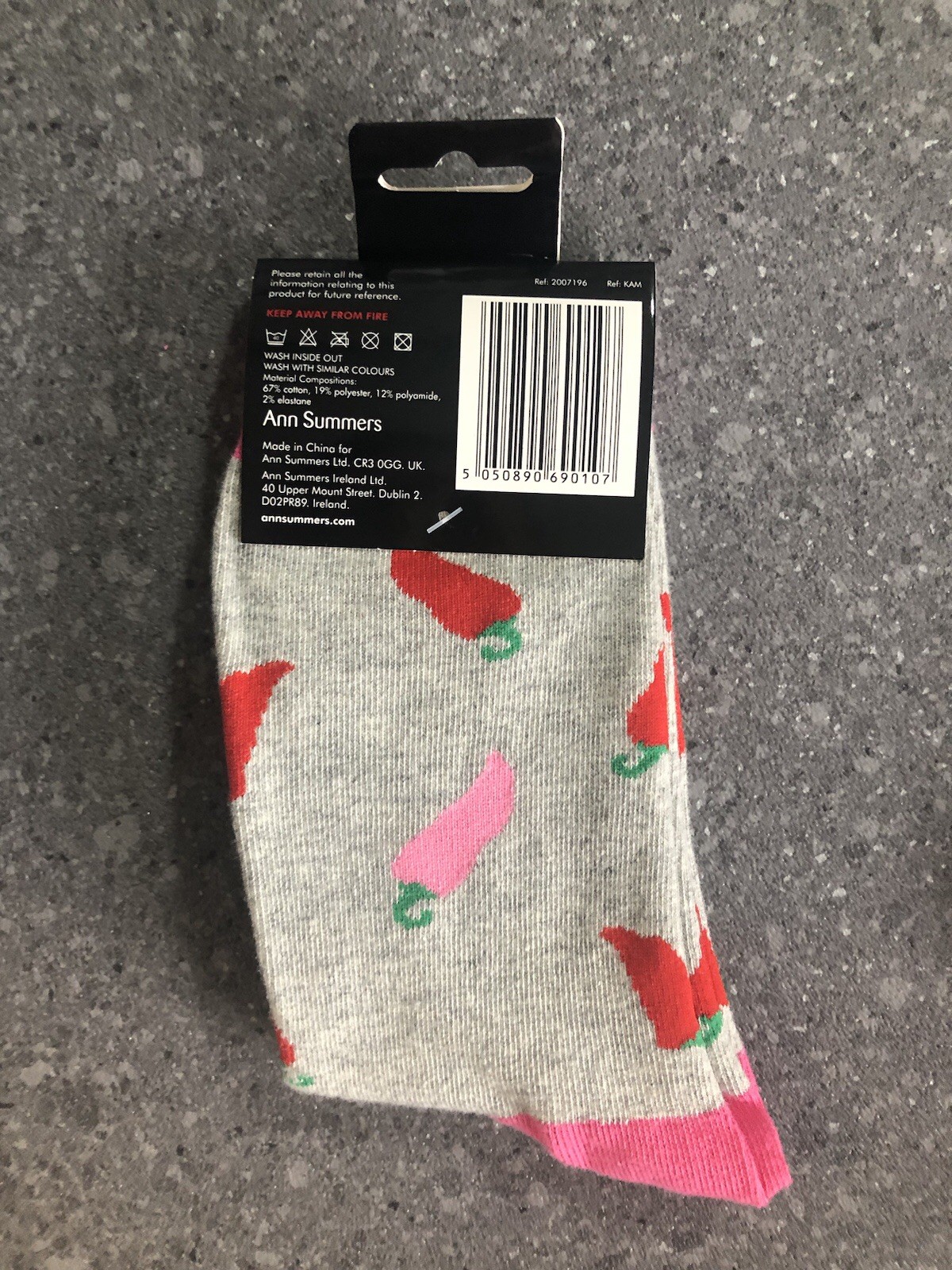 5 Pairs Ann Summers Feeling Hot Socks Size 4 To 8