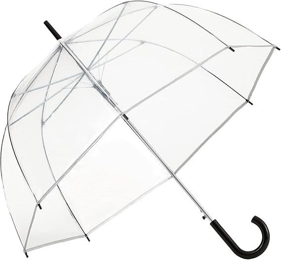 Paraguas de cúpula de burbuja transparente a prueba de viento para lluvia