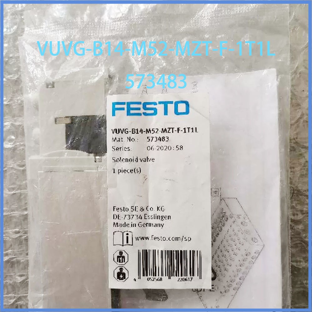 New Original VUVG-B14-M52-MZT-F-1T1L 573483 solenoid valve Festo Fully Tested