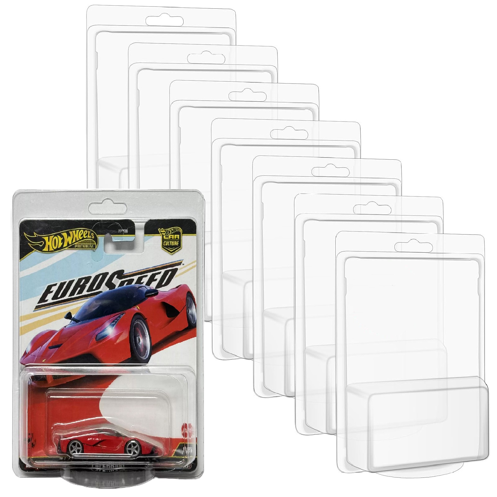 25x Display Protector Box For Hot Wheels Premium Series Car Culture/Pop/Retro US