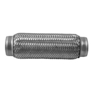 2.5 in. x 10 in. Exhaust Flex Pipe Tube Heavy Duty Stainless Steel Triple Ply
