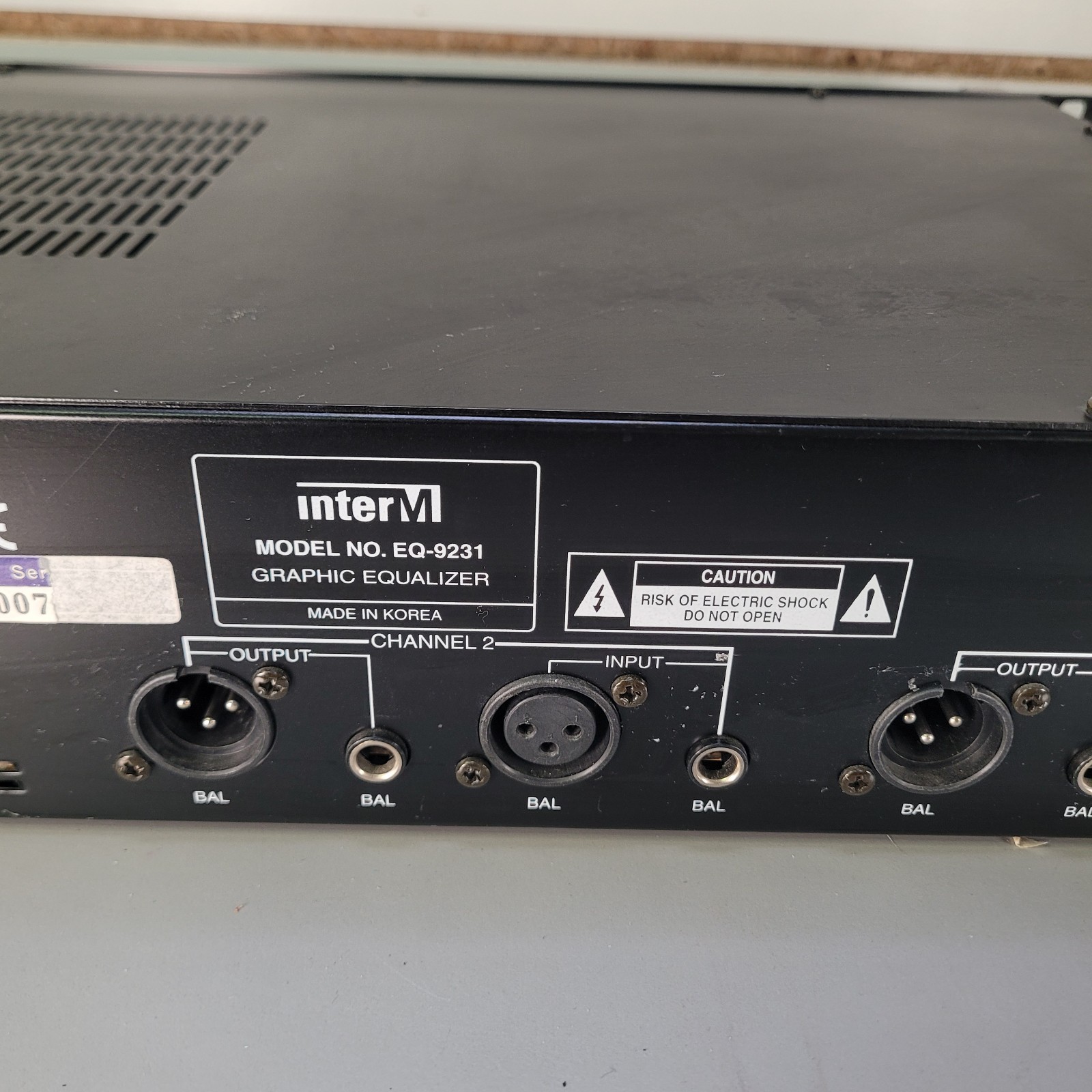 InterM EQ-9231 31 Band Graphic Equalizer Mastering Tested Working EUC